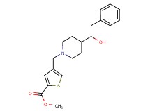 methyl 4-{[4-(1-hydroxy-2-phenylethyl)-1-piperidinyl]methyl}-2-thiophenecarboxylate