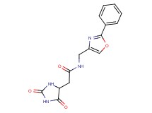 2-(2,5-dioxoimidazolidin-4-yl)-N-[(2-phenyl-1,3-oxazol-4-yl)methyl]acetamide