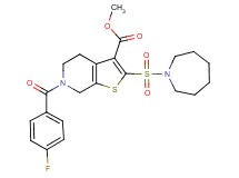 methyl 2-(1-azepanylsulfonyl)-6-(4-fluorobenzoyl)-4,5,6,7-tetrahydrothieno[2,3-c]pyridine-3-carboxylate