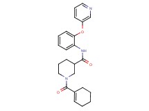 1-(1-cyclohexen-1-ylcarbonyl)-N-[2-(3-pyridinyloxy)phenyl]-3-piperidinecarboxamide