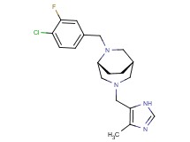 (1S*,5R*)-6-(4-chloro-3-fluorobenzyl)-3-[(4-methyl-1H-imidazol-5-yl)methyl]-3,6-diazabicyclo[3.2.2]nonane