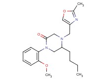 5-butyl-1-(2-methoxyphenyl)-4-[(2-methyl-1,3-oxazol-4-yl)methyl]-2-piperazinone