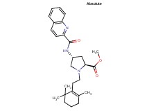 methyl (4R)-4-[(2-quinolinylcarbonyl)amino]-1-[2-(2,6,6-trimethyl-1-cyclohexen-1-yl)ethyl]-L-prolinate