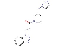 1-{3-[3-(1H-imidazol-1-ylmethyl)piperidin-1-yl]-3-oxopropyl}-1H-1,2,3-benzotriazole