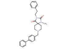 8-(4-biphenylylmethyl)-1-methyl-3-(2-phenylethyl)-1,3,8-triazaspiro[4.5]decane-2,4-dione