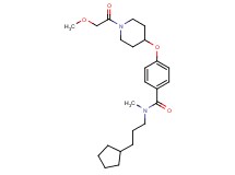 N-(3-cyclopentylpropyl)-4-{[1-(methoxyacetyl)-4-piperidinyl]oxy}-N-methylbenzamide