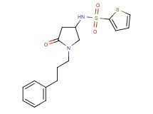 N-[5-oxo-1-(3-phenylpropyl)-3-pyrrolidinyl]-2-thiophenesulfonamide