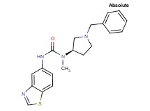 N'-1,3-benzothiazol-5-yl-N-[(3R)-1-benzyl-3-pyrrolidinyl]-N-methylurea formate