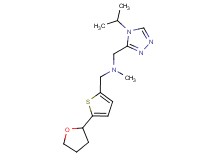1-(4-isopropyl-4H-1,2,4-triazol-3-yl)-N-methyl-N-{[5-(tetrahydrofuran-2-yl)-2-thienyl]methyl}methanamine