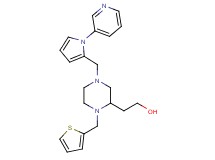 2-[4-{[1-(3-pyridinyl)-1H-pyrrol-2-yl]methyl}-1-(2-thienylmethyl)-2-piperazinyl]ethanol