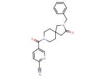 5-[(2-benzyl-3-oxo-2,8-diazaspiro[4.5]dec-8-yl)carbonyl]pyridine-2-carbonitrile