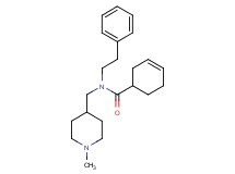 N-[(1-methyl-4-piperidinyl)methyl]-N-(2-phenylethyl)-3-cyclohexene-1-carboxamide