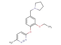 3-[2-ethoxy-4-(pyrrolidin-1-ylmethyl)phenoxy]-6-methylpyridazine
