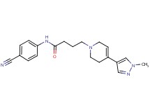 N-(4-cyanophenyl)-4-[4-(1-methyl-1H-pyrazol-4-yl)-3,6-dihydropyridin-1(2H)-yl]butanamide