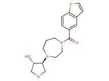 (3R*,4S*)-4-[4-(1-benzothien-5-ylcarbonyl)-1,4-diazepan-1-yl]tetrahydro-3-furanol