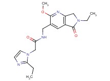 2-(2-ethyl-1H-imidazol-1-yl)-N-[(6-ethyl-2-methoxy-5-oxo-6,7-dihydro-5H-pyrrolo[3,4-b]pyridin-3-yl)methyl]acetamide