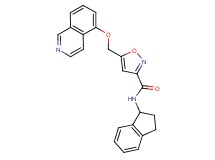 N-(2,3-dihydro-1H-inden-1-yl)-5-[(5-isoquinolinyloxy)methyl]-3-isoxazolecarboxamide