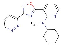 N-cyclohexyl-N-methyl-3-[3-(3-pyridazinyl)-1,2,4-oxadiazol-5-yl]-2-pyridinamine