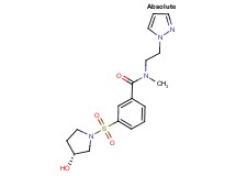 3-{[(3R)-3-hydroxypyrrolidin-1-yl]sulfonyl}-N-methyl-N-[2-(1H-pyrazol-1-yl)ethyl]benzamide