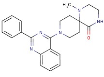 1-methyl-9-(2-phenylquinazolin-4-yl)-1,4,9-triazaspiro[5.5]undecan-5-one