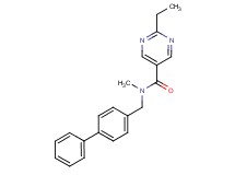 N-(4-biphenylylmethyl)-2-ethyl-N-methyl-5-pyrimidinecarboxamide