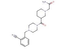 2-(3-{[4-(2-cyanobenzyl)-1-piperazinyl]carbonyl}-1-piperidinyl)acetamide