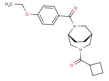 (1S*,5R*)-3-(cyclobutylcarbonyl)-6-(4-ethoxybenzoyl)-3,6-diazabicyclo[3.2.2]nonane
