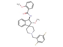 N-[(2R*,3R*)-1'-(2,5-difluorobenzyl)-2-methoxy-2,3-dihydrospiro[indene-1,4'-piperidin]-3-yl]-2-methoxybenzamide