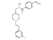 N-({1-[2-(3-fluorophenyl)ethyl]-4-piperidinyl}methyl)-N-methyl-4-vinylbenzamide