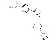 methyl 4-[5-({ethyl[2-(1H-pyrazol-1-yl)ethyl]amino}methyl)-1,2,4-oxadiazol-3-yl]benzoate