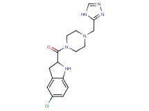 5-chloro-2-{[4-(4H-1,2,4-triazol-3-ylmethyl)piperazin-1-yl]carbonyl}indoline