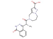 5-[2-(4-oxo-3,4-dihydrophthalazin-1-yl)propanoyl]-5,6,7,8-tetrahydro-4H-pyrazolo[1,5-a][1,4]diazepine-2-carboxylic acid