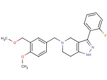 3-(2-fluorophenyl)-5-[4-methoxy-3-(methoxymethyl)benzyl]-4,5,6,7-tetrahydro-1H-pyrazolo[4,3-c]pyridine