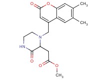 methyl {1-[(6,7-dimethyl-2-oxo-2H-chromen-4-yl)methyl]-3-oxopiperazin-2-yl}acetate