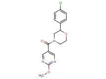 2-(4-chlorophenyl)-4-[(2-methoxypyrimidin-5-yl)carbonyl]morpholine