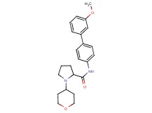 N-(3'-methoxy-4-biphenylyl)-1-(tetrahydro-2H-pyran-4-yl)prolinamide