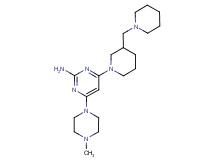 4-(4-methyl-1-piperazinyl)-6-[3-(1-piperidinylmethyl)-1-piperidinyl]-2-pyrimidinamine