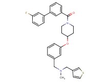 1-[3-({1-[(3'-fluoro-3-biphenylyl)carbonyl]-4-piperidinyl}oxy)phenyl]-N-methyl-N-(3-thienylmethyl)methanamine
