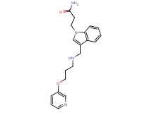 3-[3-({[3-(pyridin-3-yloxy)propyl]amino}methyl)-1H-indol-1-yl]propanamide
