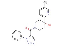 4-(5-methylpyridin-2-yl)-1-[(1-phenyl-1H-1,2,3-triazol-5-yl)carbonyl]piperidin-4-ol