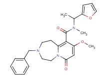 3-benzyl-N-[1-(2-furyl)ethyl]-9-methoxy-N-methyl-7-oxo-1,2,3,4,5,7-hexahydropyrido[1,2-d][1,4]diazepine-10-carboxamide