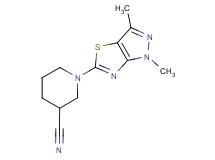 1-(1,3-dimethyl-1H-pyrazolo[3,4-d][1,3]thiazol-5-yl)piperidine-3-carbonitrile