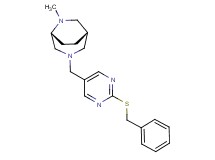 (1S*,5R*)-3-{[2-(benzylthio)-5-pyrimidinyl]methyl}-6-methyl-3,6-diazabicyclo[3.2.2]nonane