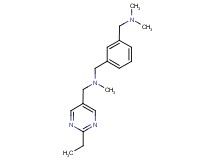 1-{3-[(dimethylamino)methyl]phenyl}-N-[(2-ethylpyrimidin-5-yl)methyl]-N-methylmethanamine
