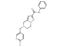 5-[(6-chloropyridin-3-yl)methyl]-N-phenyl-4,5,6,7-tetrahydropyrazolo[1,5-a]pyrazine-2-carboxamide