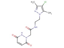 N-[2-(4-chloro-3,5-dimethyl-1H-pyrazol-1-yl)ethyl]-2-(3,6-dioxo-3,6-dihydropyridazin-1(2H)-yl)acetamide
