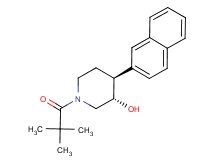 (3S*,4S*)-1-(2,2-dimethylpropanoyl)-4-(2-naphthyl)piperidin-3-ol