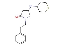 1-(2-phenylethyl)-4-(tetrahydro-2H-thiopyran-4-ylamino)-2-pyrrolidinone
