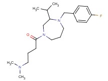 4-[4-(4-fluorobenzyl)-3-isopropyl-1,4-diazepan-1-yl]-N,N-dimethyl-4-oxo-1-butanamine