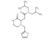 N,N-diisobutyl-2-[3-oxo-1-(2-thienylmethyl)-2-piperazinyl]acetamide